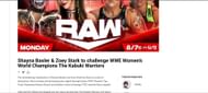 WWE shared the following on their website